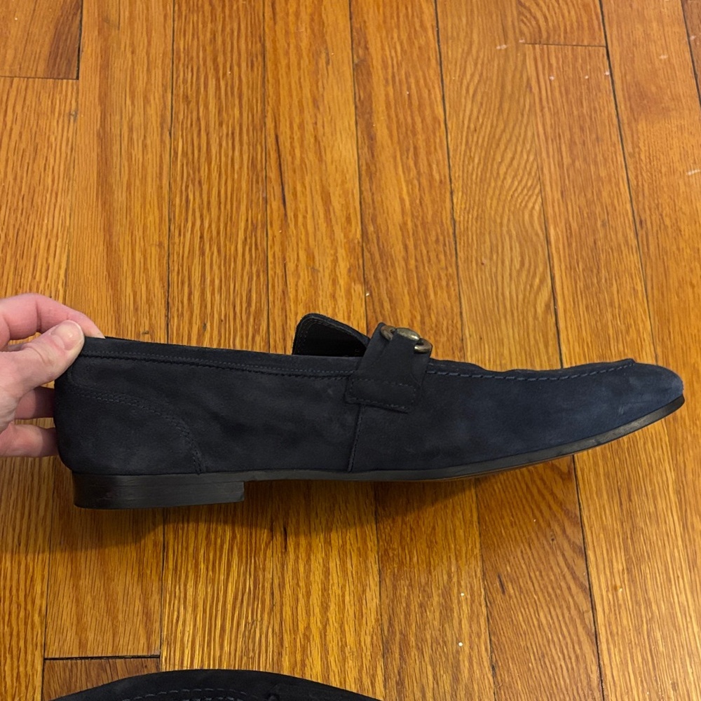 To Boot Dark Blue Loafers with Metal Accent - Picture 7 of 12